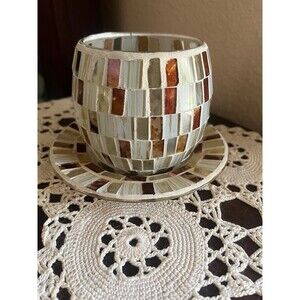 Mosaic Votive Candle Holder